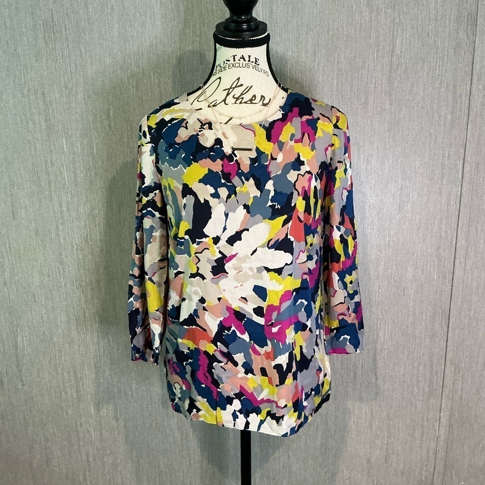Boden Multicolor Abstract Women's BlouseSize 4